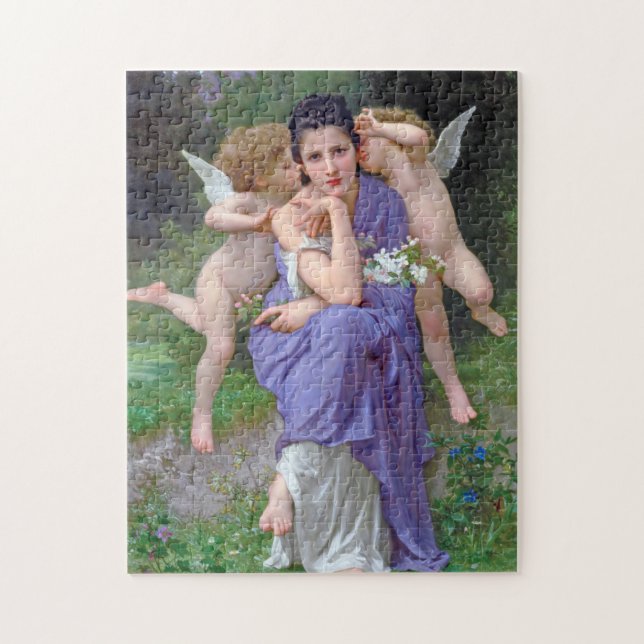 Woman with Cupid, Bouguereau Jigsaw Puzzle (Vertical)