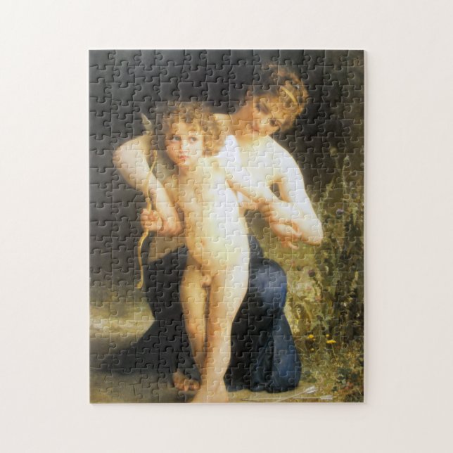 Woman with Cupid, Bouguereau Jigsaw Puzzle (Vertical)