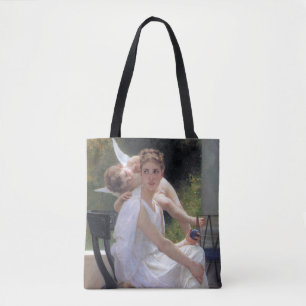 Woman with Cupid, Bouguereau Tote Bag