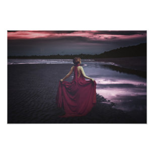Woman with dress, fine art photo print