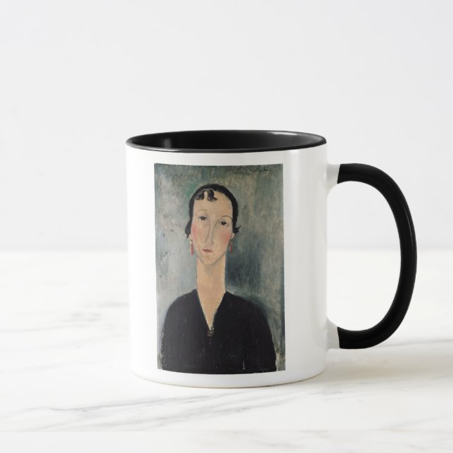 Woman with Earrings Mug (Right)