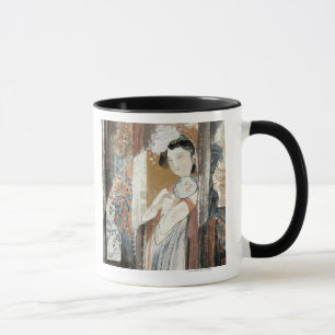 Woman with Floral Hairpin Mug