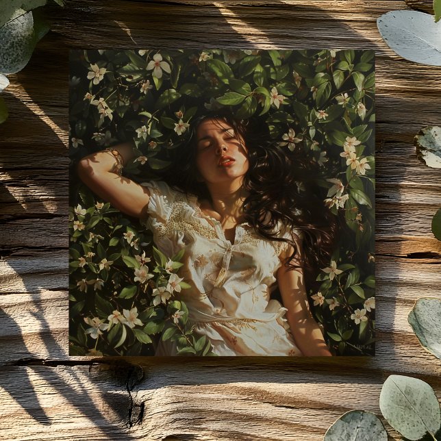 WOMAN WITH FLOWERS CARD (Creator Uploaded)