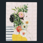 Woman with Flowers Jigsaw Puzzle<br><div class="desc">Grow Your Own Way I by Victoria Borges. | 138523GG</div>