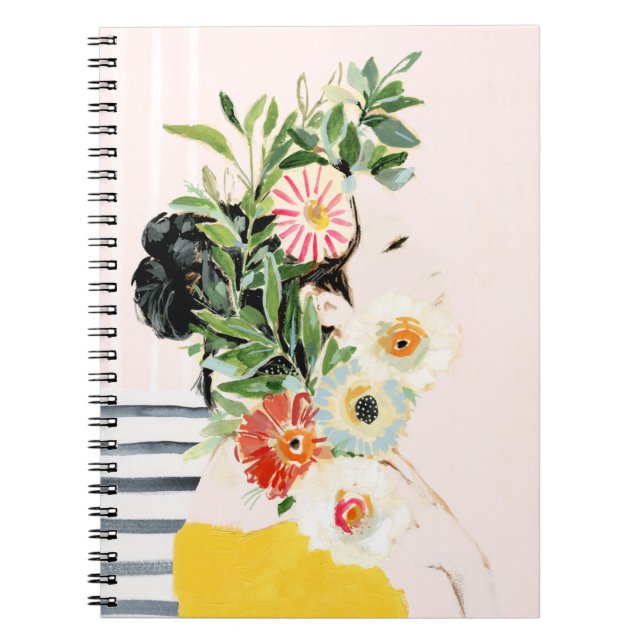 Woman with Flowers Notebook (Front)
