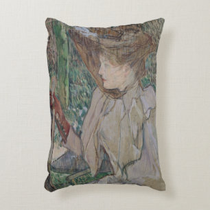 Woman with Gloves, 1891 Decorative Cushion