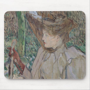 Woman with Gloves, 1891 Mouse Mat