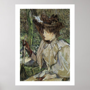Woman with Gloves (Honorine Platzer) Poster