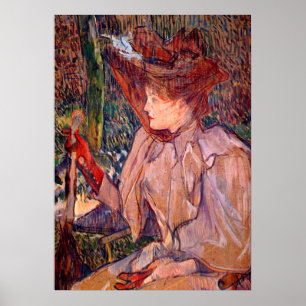 Woman With Gloves Poster
