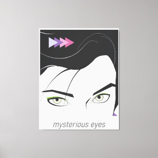 Woman with Mysterious Eyes Canvas Print