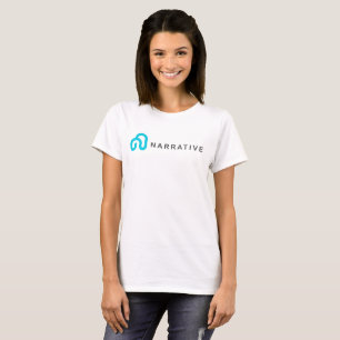 Woman with NRVE, Narrative t-shirt