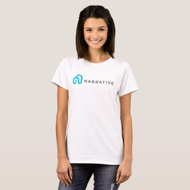 Woman with NRVE, Narrative t-shirt (Front Full)