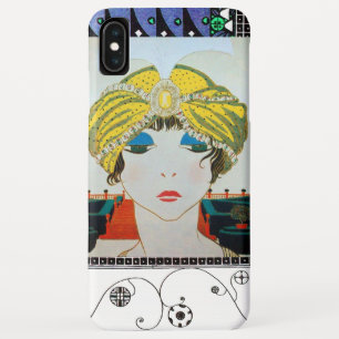 WOMAN WITH ORIENTAL YELLOW TURBAN / Beauty Fashion iPhone XS Max Case