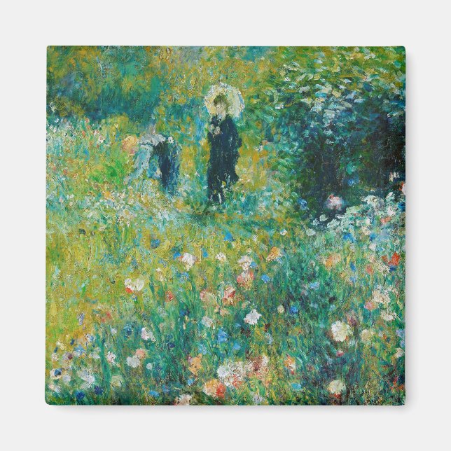 Woman with Parasol, Garden, Renoir Magnet (Front)