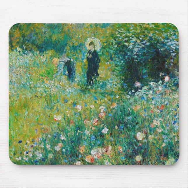 Woman with Parasol, Garden, Renoir Mouse Mat (Front)