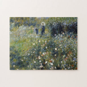 Woman with Parasol in a Garden by Renoir Jigsaw Puzzle
