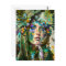Woman with parrot, Postcrossing