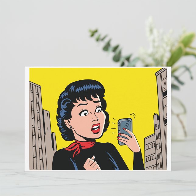 Woman With Phone Invitations (Creator Uploaded)