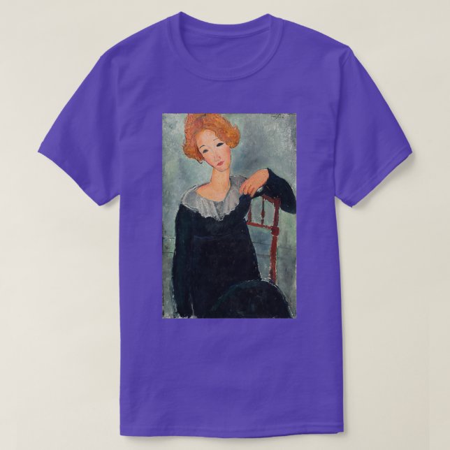 Woman with Red Hair by Amedeo Modigliani 1917 T-Shirt (Design Front)