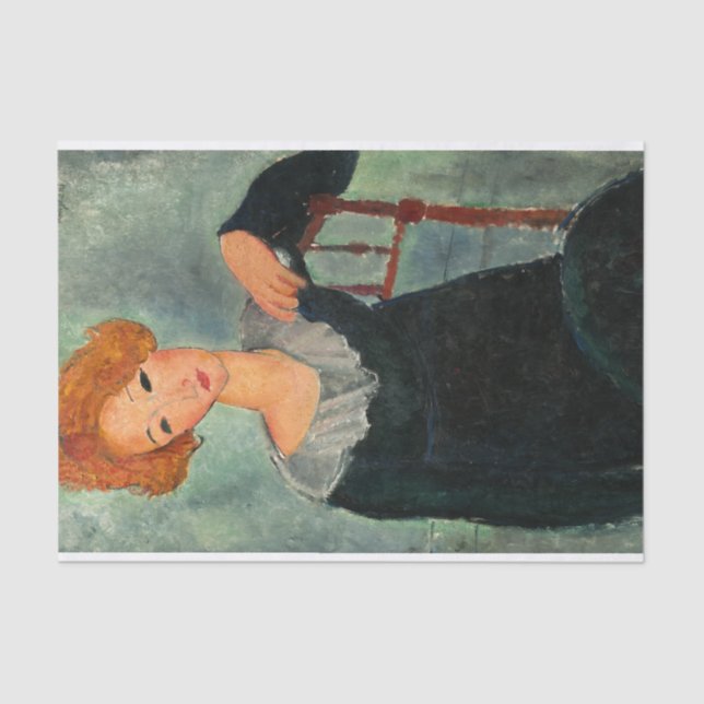 Woman with Red Hair by Amedeo Modigliani Tissue Paper (Front)