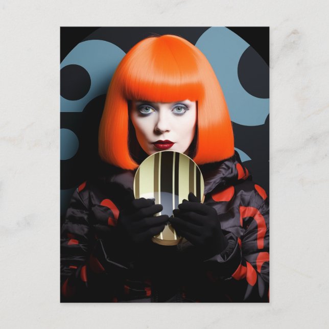 Woman With Red Hair Postcard (Front)