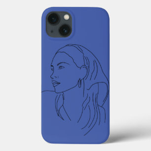Woman with Scarf iPhone 13 Case
