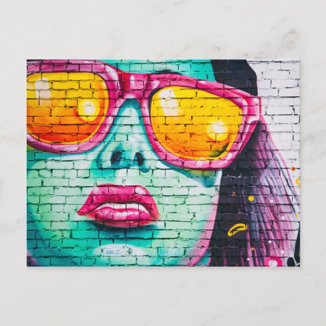 Woman With Sunglasses (United Kingdom) Postcard (Front)