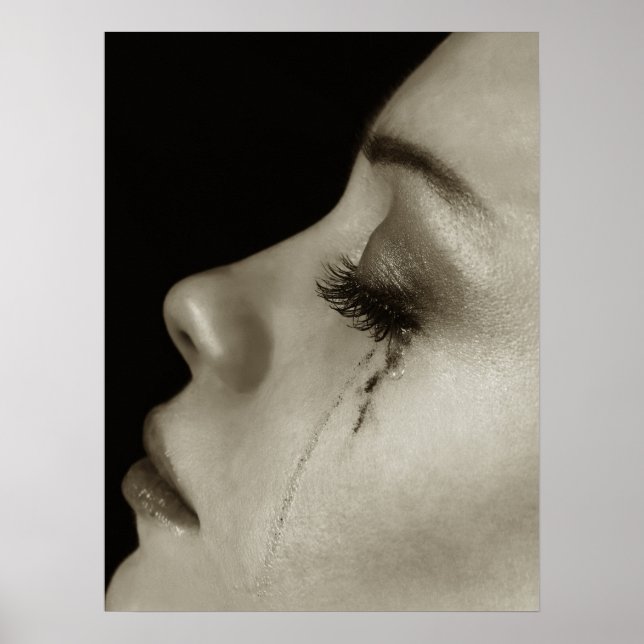 Woman with tears poster (Front)