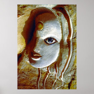 Woman with the Sun at her Forehead/Poster Poster