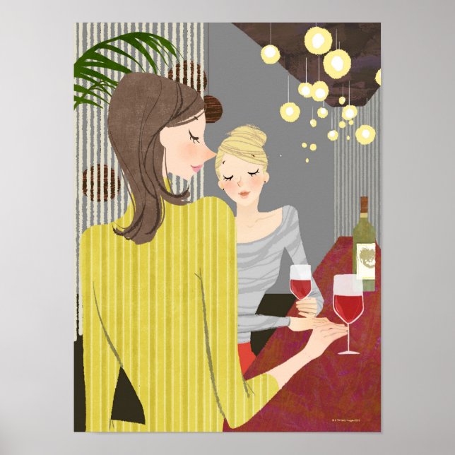 Woman with Wine Poster (Front)