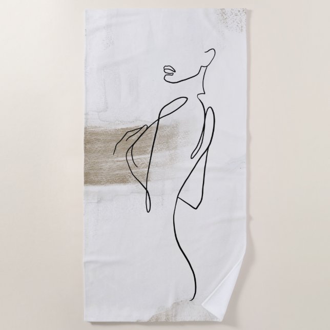 Woman Womens Artisan Artist Art Beach Towel (Front)