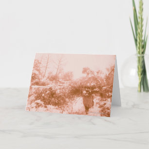 Woman Wood Gatherer Card