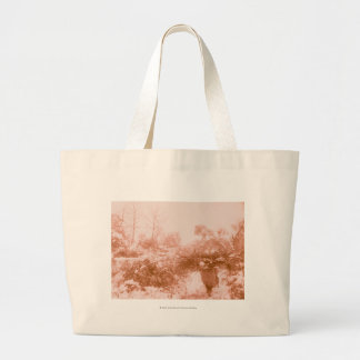 Woman Wood Gatherer Large Tote Bag