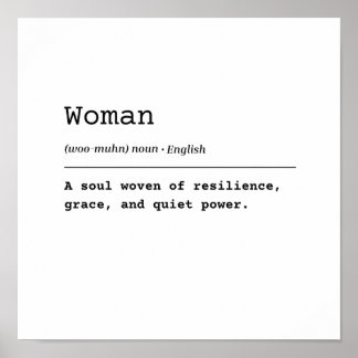 Woman – Woven with Strength Poster