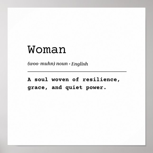 Woman – Woven with Strength Poster (Front)