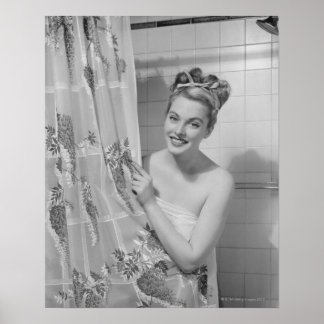 Woman Wrapped Up Poster