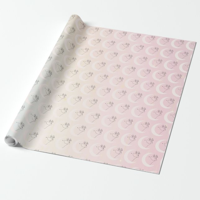 Woman Wrapping Paper (Unrolled)