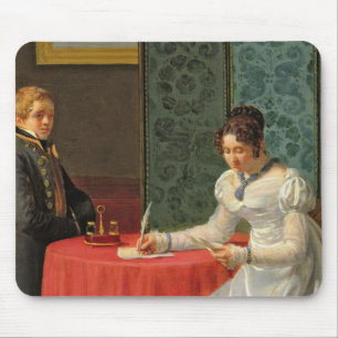 Woman Writing a Letter Mouse Mat