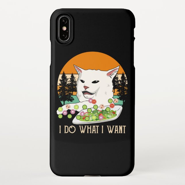 Woman Yelling At Cat Meme, Cat Meme iPhone Case (Back)