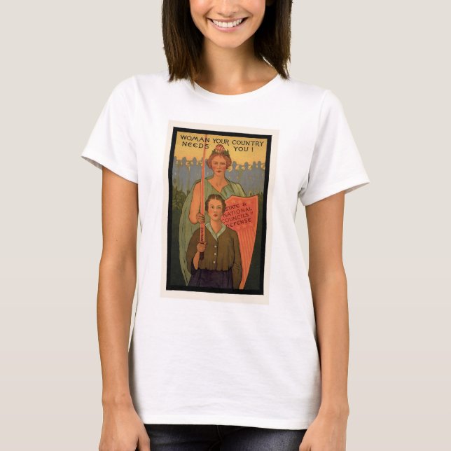 Woman Your Country Needs You! T-Shirt (Front)