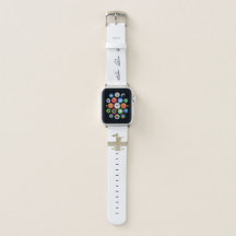 WomanLifeFreedom Gold Logo Apple Watch Band
