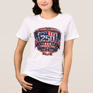 woman's 250 Years of Freedom T-Shirt Keep America Tri-Blend Shirt