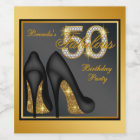 Womans 50th Birthday Wine Bottle Labels