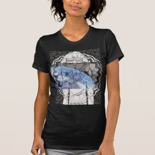 womans abstract blow earth T-Shirt