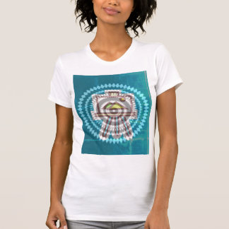 womans abstract canvas shirt