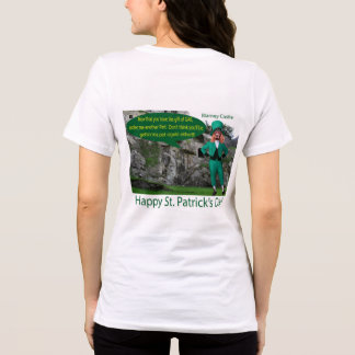 womans bella tee. Happy St. Patrick's Day. irish Tri-Blend Shirt