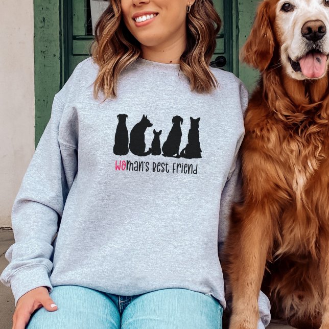 Woman's Best Friend Dog Sweatshirt (Creator Uploaded)