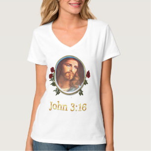 Womans Christian t-shirts John 3:16