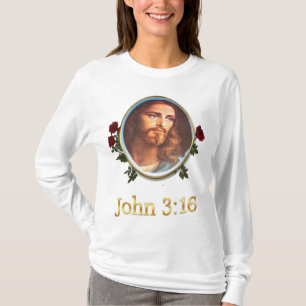 Womans Christian t-shirts John 3:16