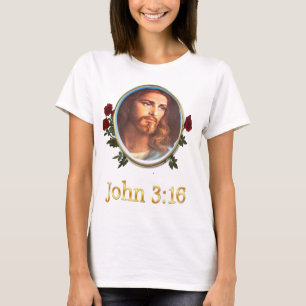 Womans Christian t-shirts John 3:16